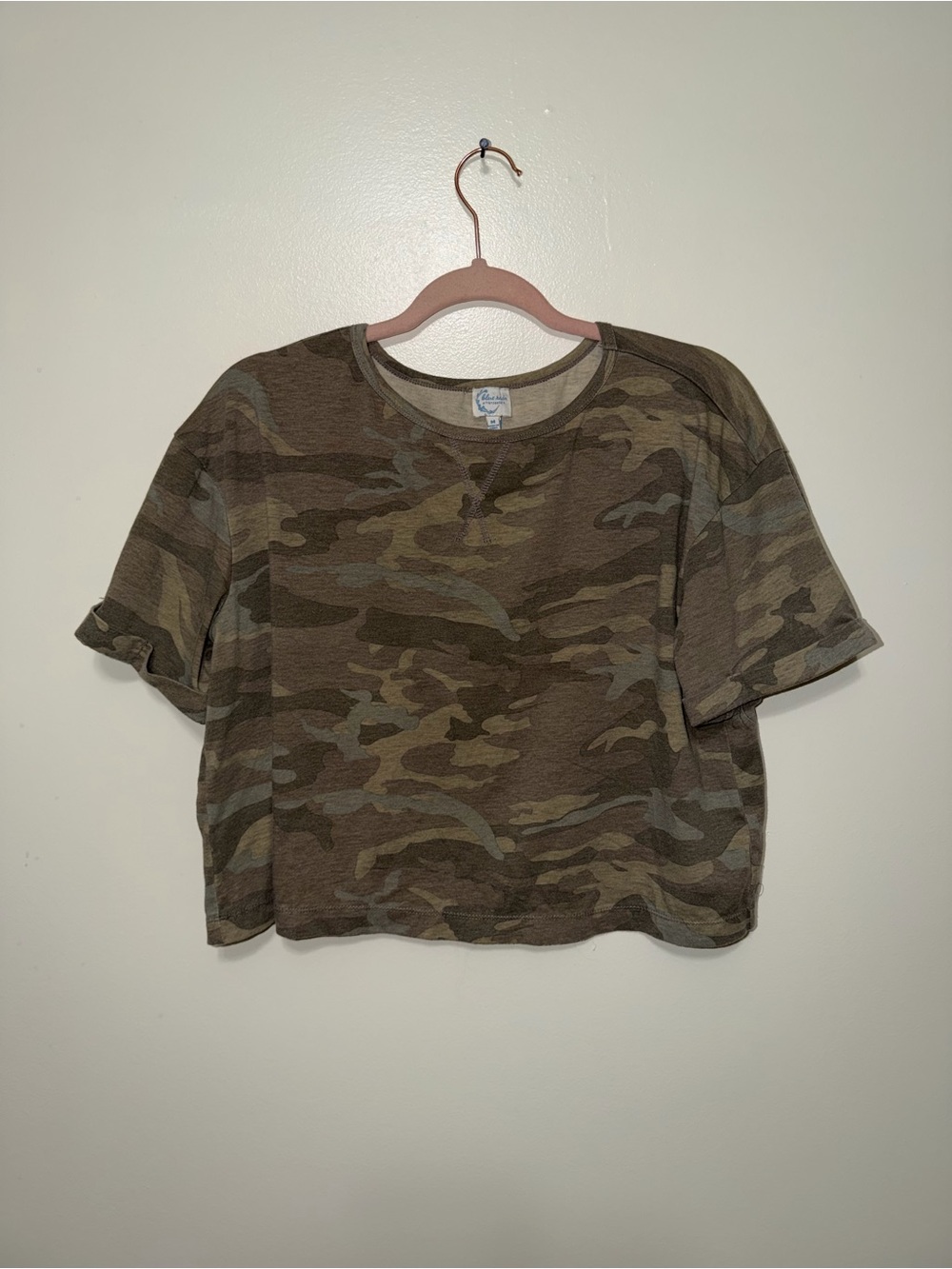 Blue Rain Camouflage Short Sleeve Tee in Olive & Brown